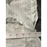 Love Note Love Notes SZ Large White Lightweight Shirt Crop Top‎ V-Neck Collared Photo 4