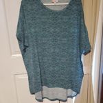 LuLaRoe Teal Patterned Women's Top Photo 0