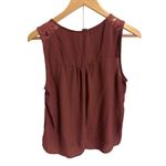 Forever 21  Womens Tank Top Sleeveless Lace‎ Pleated Blouse Mauve Size Large Photo 1