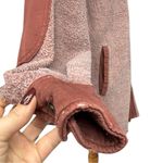 Free People  Ruby Jacket Pink Burgundy Fleece Shacket Sz Small Oversized Boho Photo 7