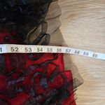 Vintage Beaded Maxi Mermaid Formal Dress whimsigoth y2k Black Red Dress Med Photo 7