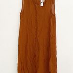Anthropologie NWT Sheer Button-Front Tunic Top Maxi Dress Relax Fit Photo 5