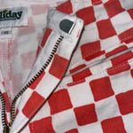 Holiday by Emma Mulholland Red White Checkered Kokomo Pants Trousers Size XS Photo 7