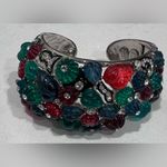 NEW KENNETH JAY LANE KJL TUTTI FRUTTI‎ FRUIT SALAD CUFF BRACELET Green Photo 1