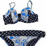 Vera Bradley bikini swimsuit size medium/large navy paisley Photo 0