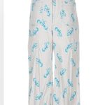Anthropologie The Colette from Maeve - White Blue Lobster Print, Cropped Photo 0