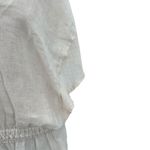 Sunday Saint Tropez Coverup Dress Linen Dolman Sleeve Smocked Cream One Size White Size undefined Photo 7