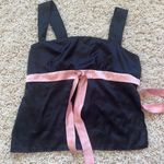 Bow Camisole Top Small Black And Pink Photo 0