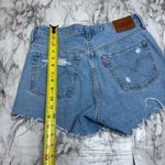 Levi's Levi’s button fly high rise vintage 90s Y2K distressed denim jean shorts size 27 Photo 8