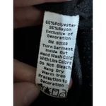 Bob Mackie Wearable Art Black Embroidered Floral V-Neck 3/4 Sleeve Top 1X Photo 4