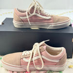 Vans Old Skool Low Top Skate Shoes Pink Suede Canvas Women's Size 8 Casual Photo 0