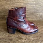 FREEBIRD by Steven Freebird Flint by Steven Cognac Leather Ankle Booties Size 8 Block Heeled Boots Photo 1