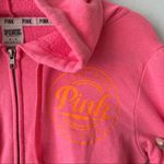 PINK - Victoria's Secret PINK Victoria’s Secret Neon Pink Zipper Hoodie M Photo 5