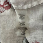 Soft Surroundings  Shirt Women Small Cream Multi Floral Aria Tunic Top Sheer Boho Photo 8