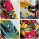 Vintage Jumpsuit‎ Abstract Floral Pattern FLAWS Boho Casual Sleeveless Tie Waist Pink Size M Photo 3