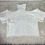 Mizzou White T Cold Shoulder T Shirt Sz Medium Photo 6
