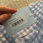 Hill House NWT Home The Livie Nap Shorts in Blue Clip Dot Check Photo 6
