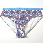 Boden Bikini Bottoms Paisley Print Womens UK 14 / US 10 Multicolor Swimwear Blue Photo 10