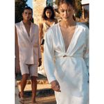 & Other Stories NWT & Other Stories Capsule Floral Jacquard Overlapping V-Neck Midi Maxi Dress Photo 1