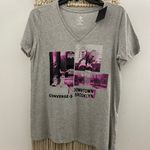 Converse Gray V-Neck Shirt Photo 1
