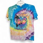 Y2K Tie Dye Rainbow Myrtle Beach SC Tourist Summer Shirt Medium Pink Photo 0
