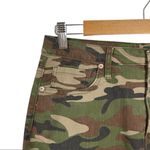 Forever 21 Camo Denim Mini frayed hem Skirt Medium Photo 11