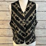 Vertigo Paris  Vest Vintage Black, Gray, Tan-Large Photo 0