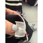 Endless Rose Anthropologie Navy Blue Striped Dress With Fringe Photo 6