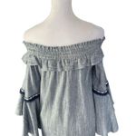 MISA Los Angeles - Vanessa Denim
Chambray Off Shoulder Dress Sz XS Photo 7