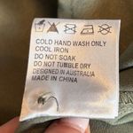 Hello Molly Olive Green Satin Wrap Dress Photo 4