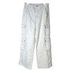 BLANK NYC NWT  Franklin Fit Cargo Pants Textured Ivory Utility Style 28 Photo 4