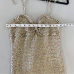 Storia Yellow Ditsy Floral Sweetheart Neck Smocked Mini Dress M Photo 13