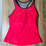 Nike  DRI-FIT Hot‎ Pink w/ Grey Details and Mesh Racerback Women’sTank Top, XS Photo 0