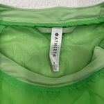 Athleta Neon Lime Green Sheer Running Athletic Nylon Top Size Large FLAW Photo 4