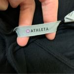 Athleta  Black Open Back‎ Long Sleeve Top Women’s Small Petite Crisscross Cutout Photo 4