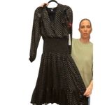 AQUA Ruffle Metallic Dot Dress, Size S, New with Tag MSRP $118 Photo 9