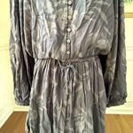 Z Supply  Camila Mini Dress Shadow Grey Floral L Photo 4