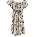 Aritzia Wilfred Off-The-Shoulder Hosta Dress in Oak/Prima Floral Size XXS Photo 1