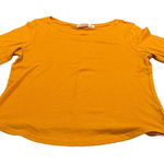 Sigrid Olsen  Women's Mustard Shirt Sleeve Top size XL Photo 0