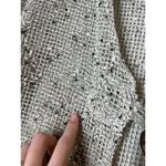 Nina Leonard Open Knit Nubby Asymmetrical Cardigan Sz L Artsy Lagenlook Boho Photo 6