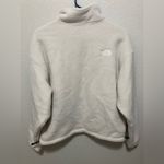 The North Face Cream Half Zip Marsupial Pouch Fleece Jacket Size Medium Photo 7