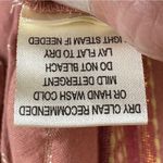 Lovestitch Allie Lurex Dusty Rose Multi Embroidered Stripe Tie Top Blouse Small Photo 7