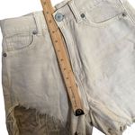 American Eagle  High Rise Mom Denim Shorts‎ Size 000 Distressed Destroyed Cut Off Photo 10