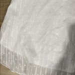 White Sleeveless Top with Floral Straps Size L Photo 1