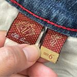 Vintage Flare Jeans rhinestone paisley mid Photo 1