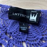 Anthony Gorgeous knit 2 piece blouse and cami set Purple Size L Photo 8