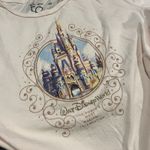 Disney Walt  World Shirt Womens XLarge Pink 50th Anniversary Cinderella's Castle Photo 2