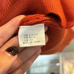 Women's Oversized Fashion Long Sleeve Quarter Zip Baggy Sweater Pullover Tops Red Photo 2