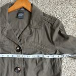 French Cuff Olive Green Military Utility Jacket Casual Medium Photo 4