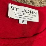 St. John Collection by Marie Red Santana Knit Star Tank Top Crop Sz P Photo 6
